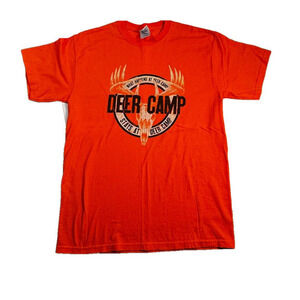 🔥Men's Gildan Deer Camp Graphic T-Shirt